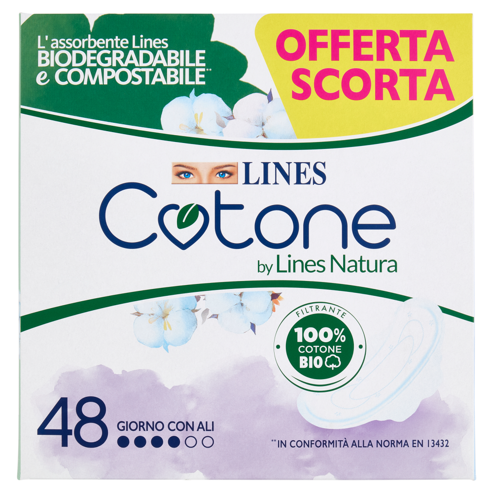 Lines Cotone by Lines Natura Giorno con Ali 48 pz