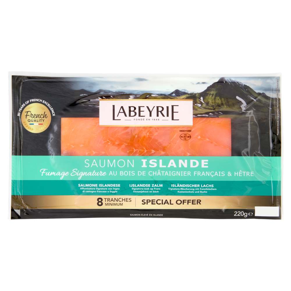 Labeyrie Salmone Affumicato Islandese Fumage Signature 220 g