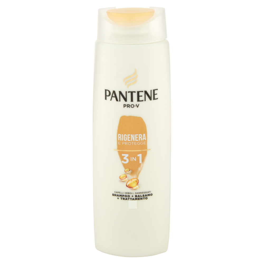 Pantene Shampoo+Balsamo+Trattamento 3in1 Rigenera e Protegge 225 ml