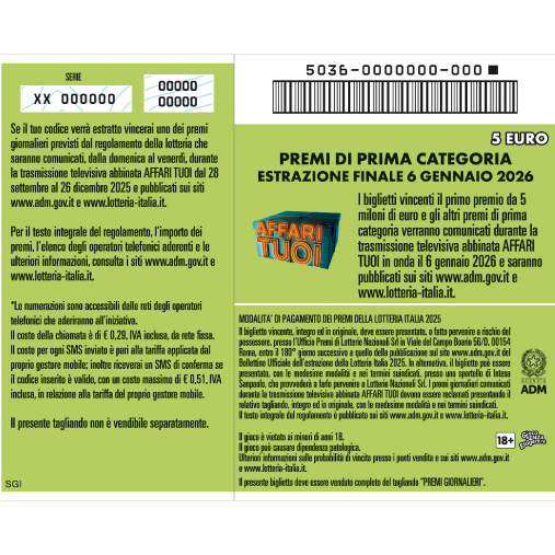 Biglietto Lotteria Italia