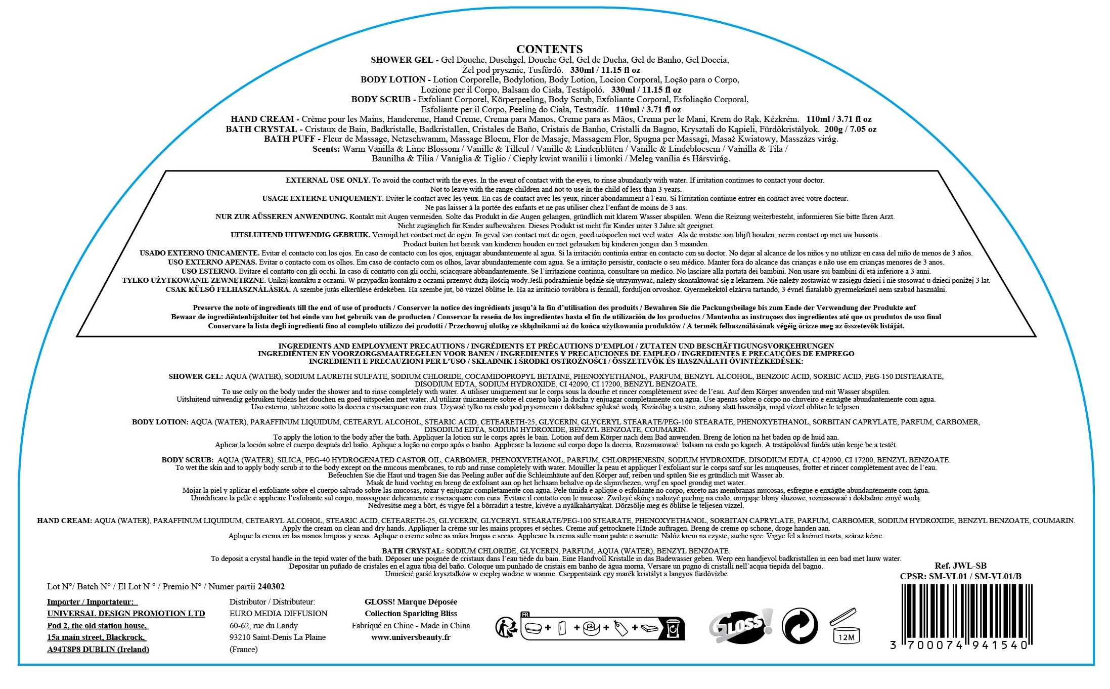 SECRET BOX DA BAGNO PREMIUM SPARKLING BLISS