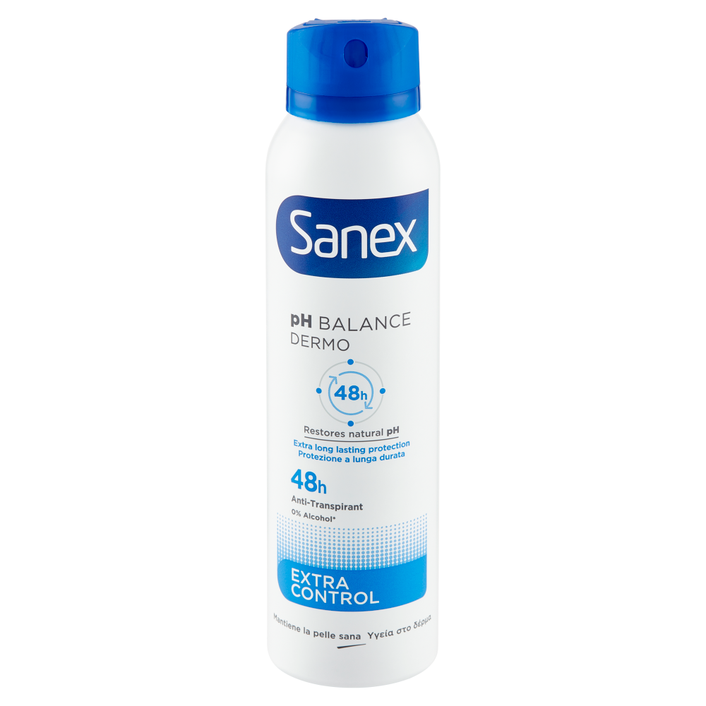 Sanex deodorante spray pH Balance Dermo Extra Control 48h 150 ml