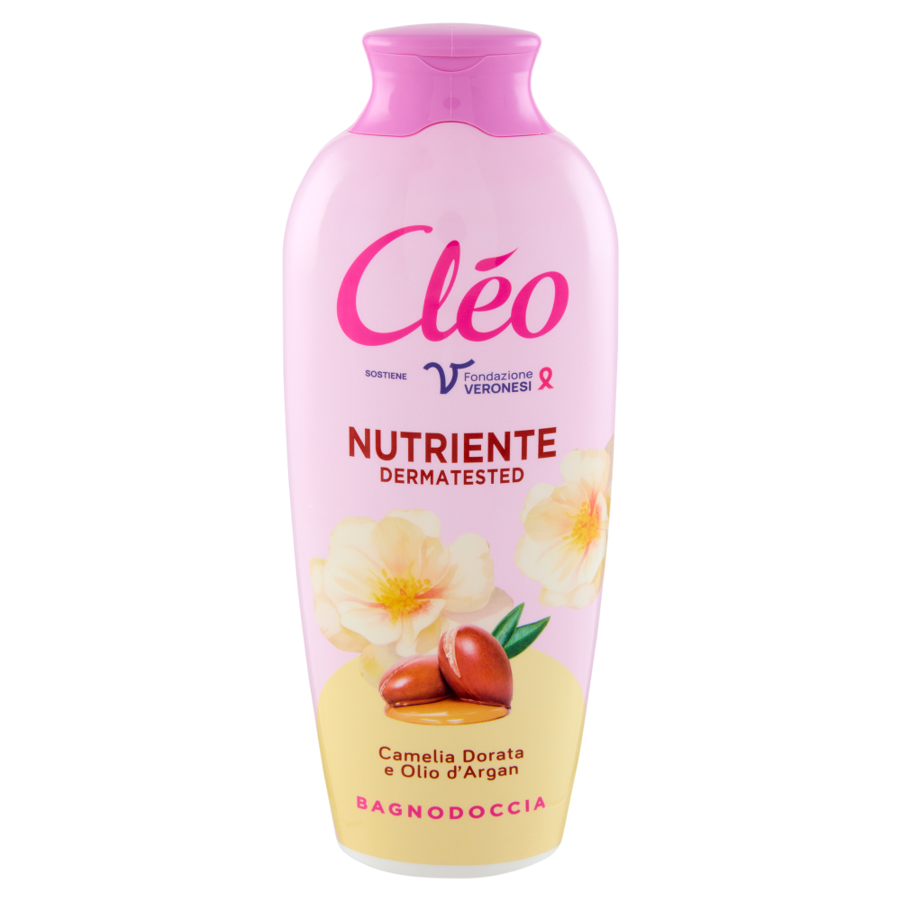 Cl&eacute;o Nutriente Camelia Dorata e Olio d'Argan Bagnodoccia 750 ml