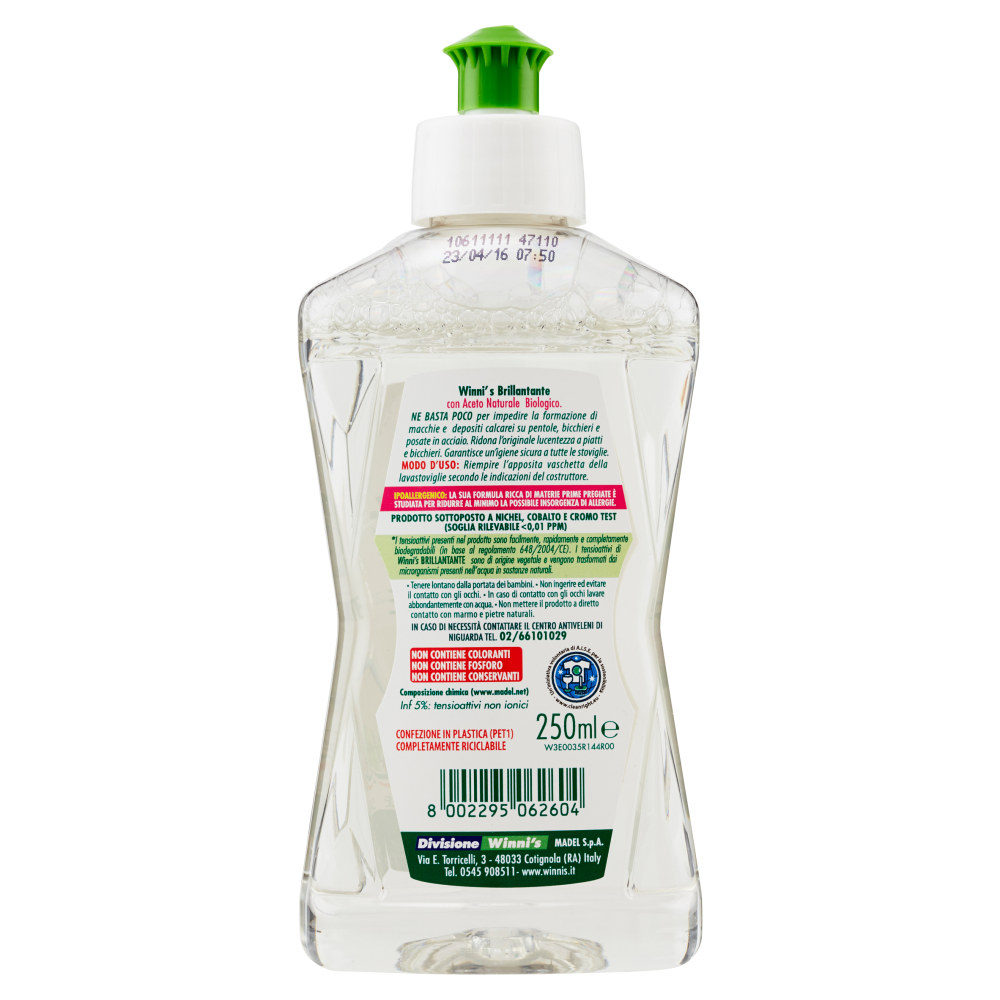 Winni's Brillantante con Aceto Naturale biologico 250 ml