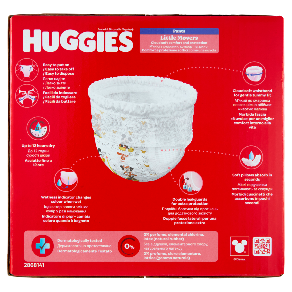 Huggies Little Movers Pants 4 9-14 Kg 120 pz