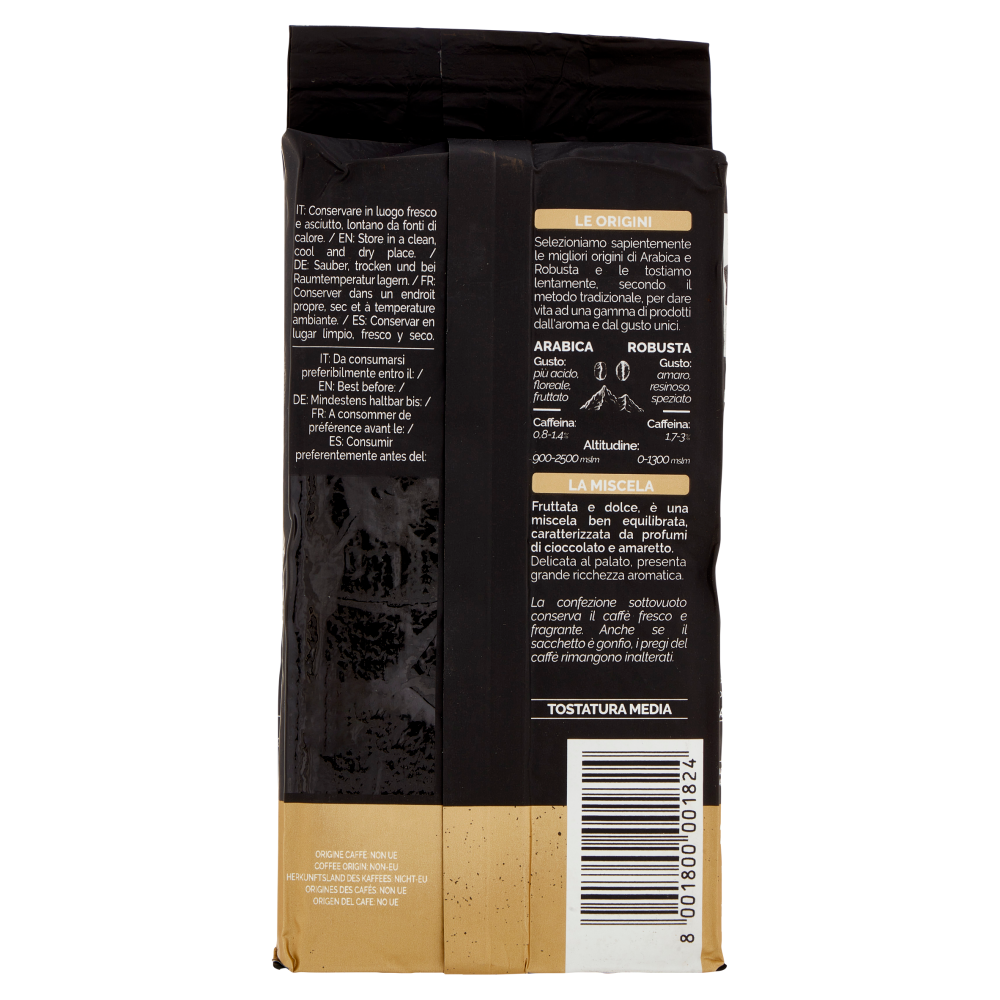 Caff&egrave; Vergnano 1882 Anticabottega Miscela Oro Macinatura Moka 250 g