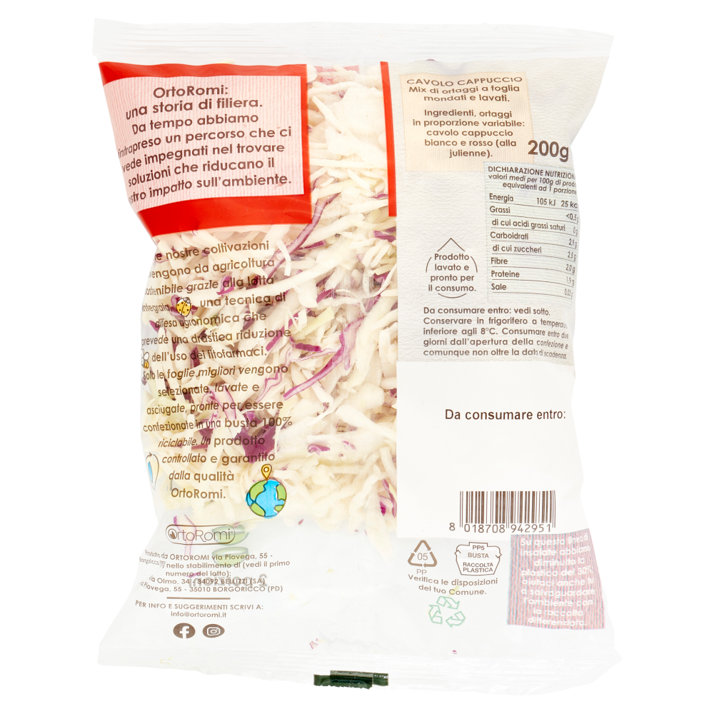 OrtoRomi Cavolo Cappuccio 200 g