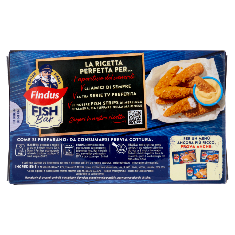 Capitan Findus Fish Bar Fish Strips con panatura ai conflakes 256 g