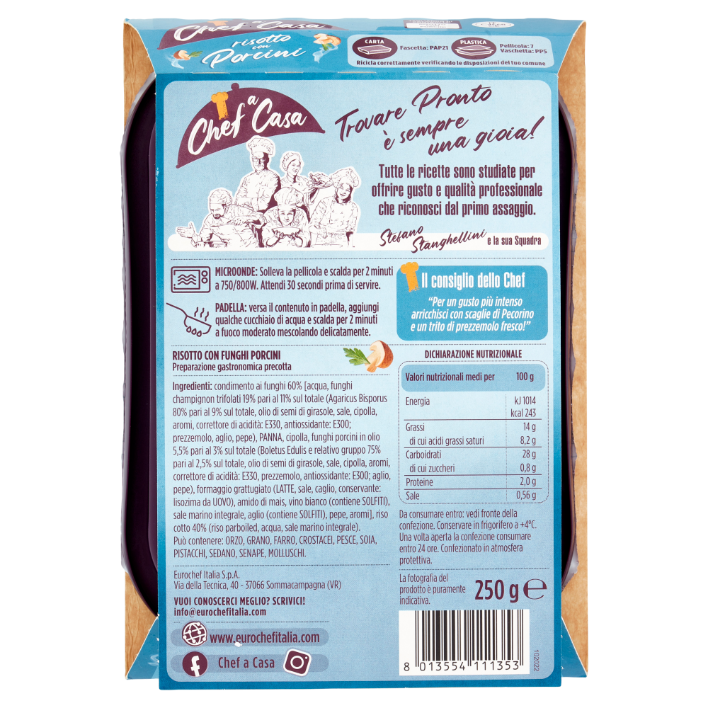 Chef a Casa risotto con Porcini 250 g