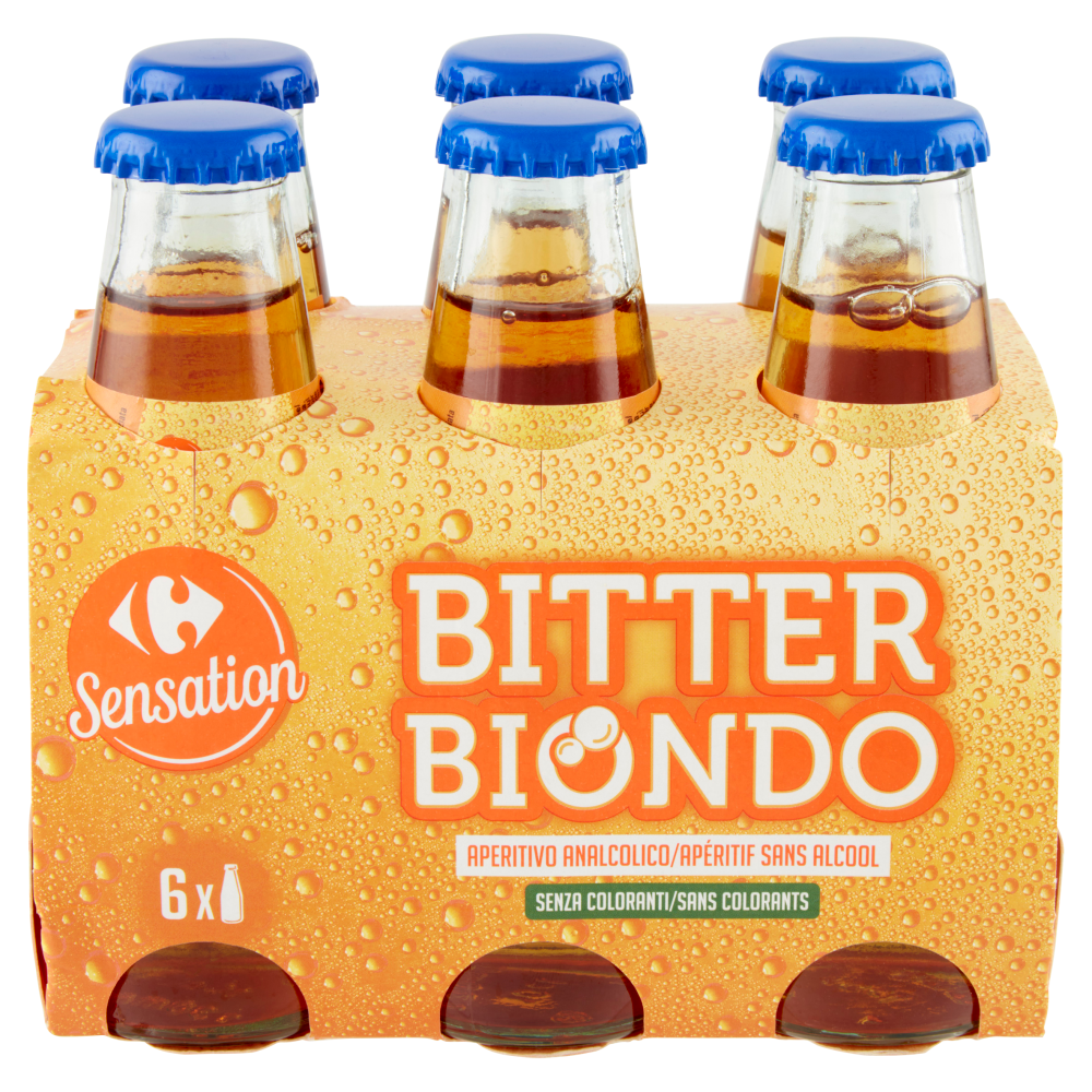 Carrefour Sensation Bitter Biondo 6 x 100 ml