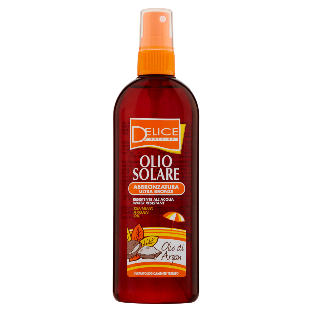 Delice Solaire Olio Solare Abbronzatura Ultra Bronze Olio di Argan 150 ml