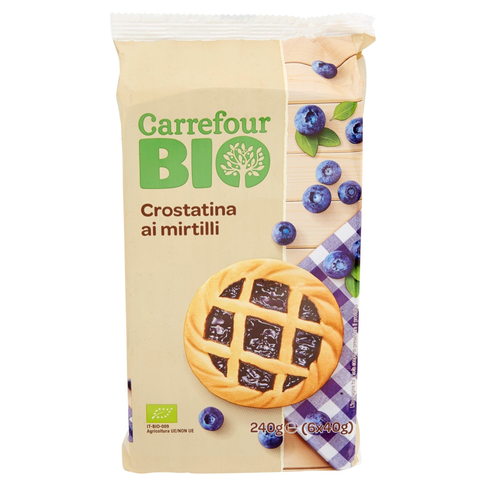 Carrefour Bio Crostatina ai mirtilli 6 x 40 g