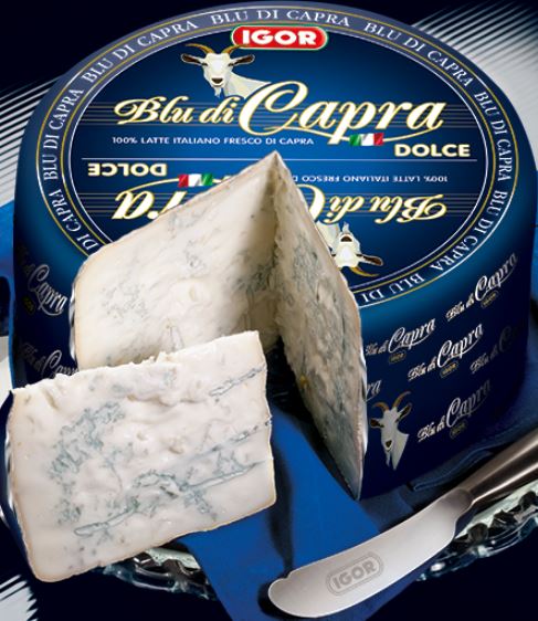 Blu dolce di capra da banco