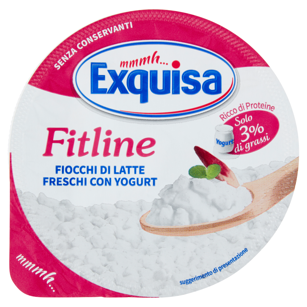 Exquisa Fitline Fiocchi di Latte Freschi con Yogurt 150 g