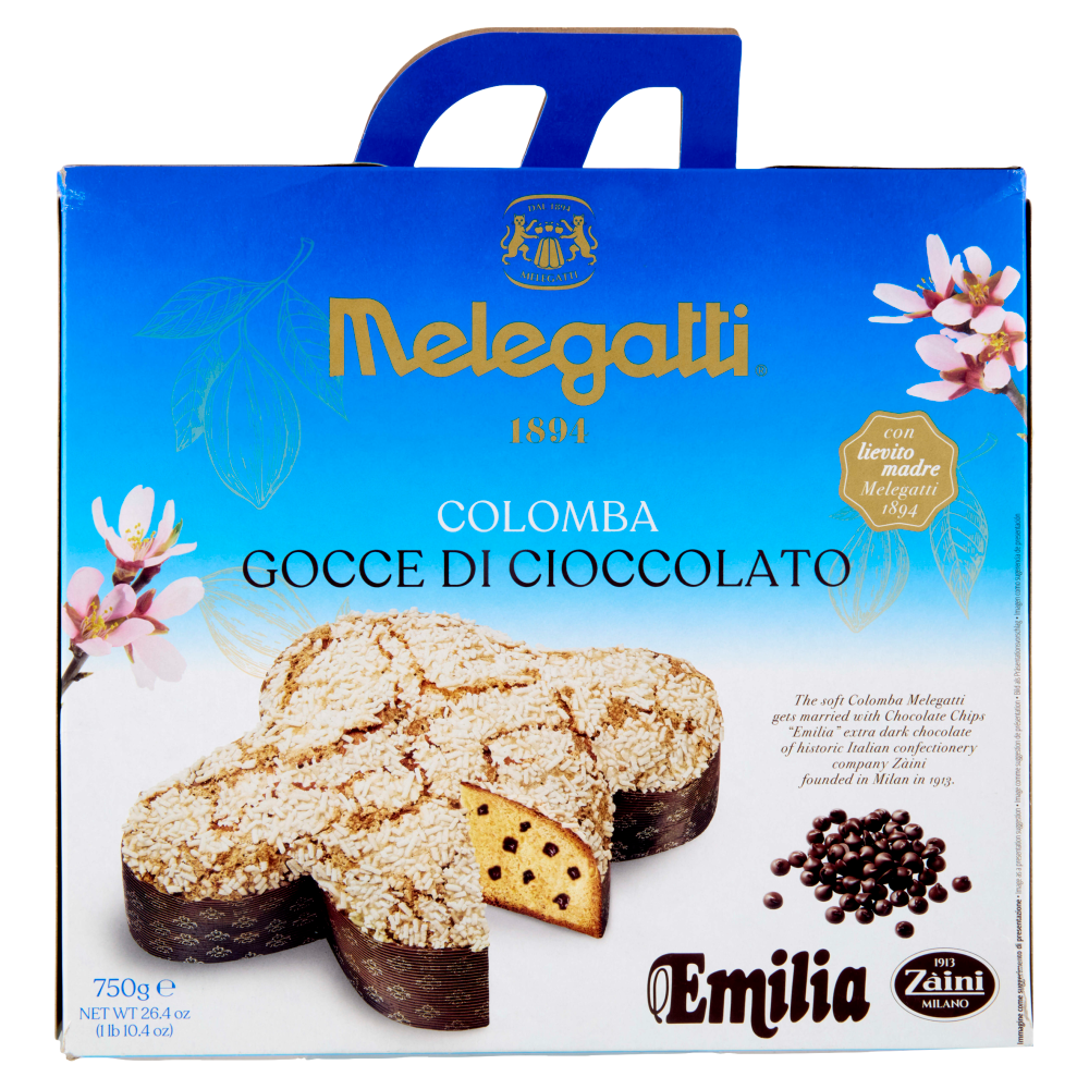 Melegatti 1894 Colomba Gocce di Cioccolato Emilia Zàini 750 g