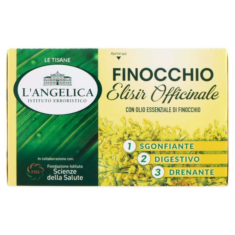 L'Angelica Le Tisane Finocchio Elisir Officinale 18 Filtri 36,0 g