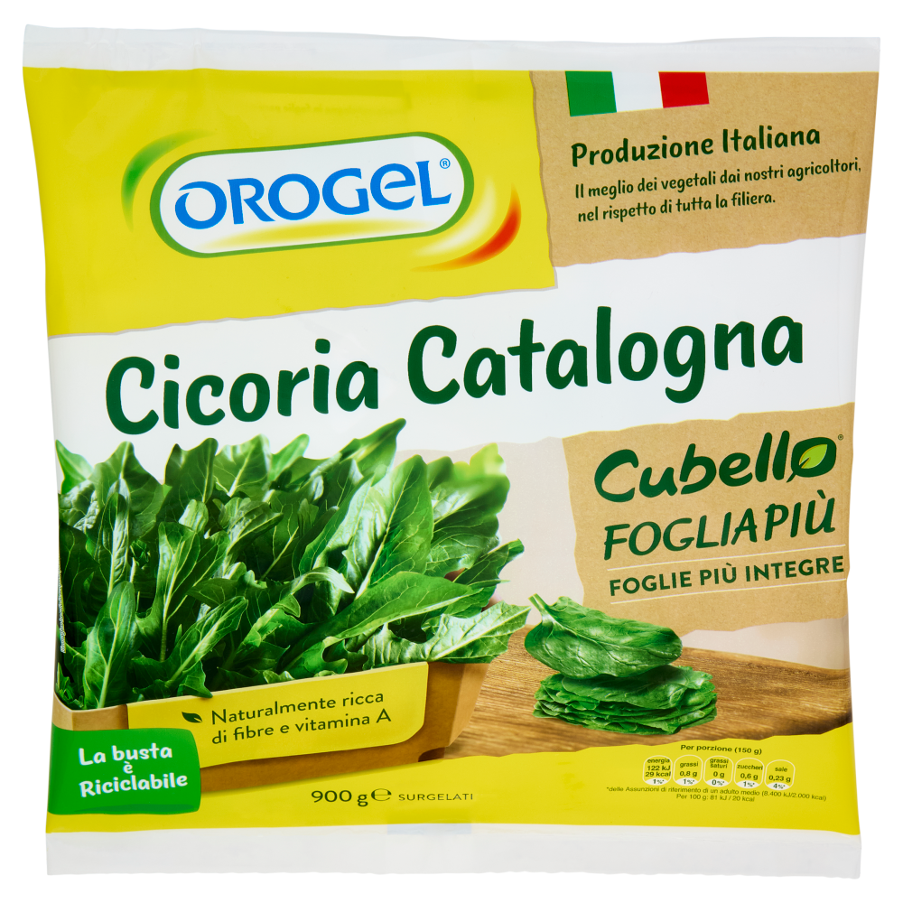 Orogel Cubello Cicoria Catalogna Surgelati 900 g