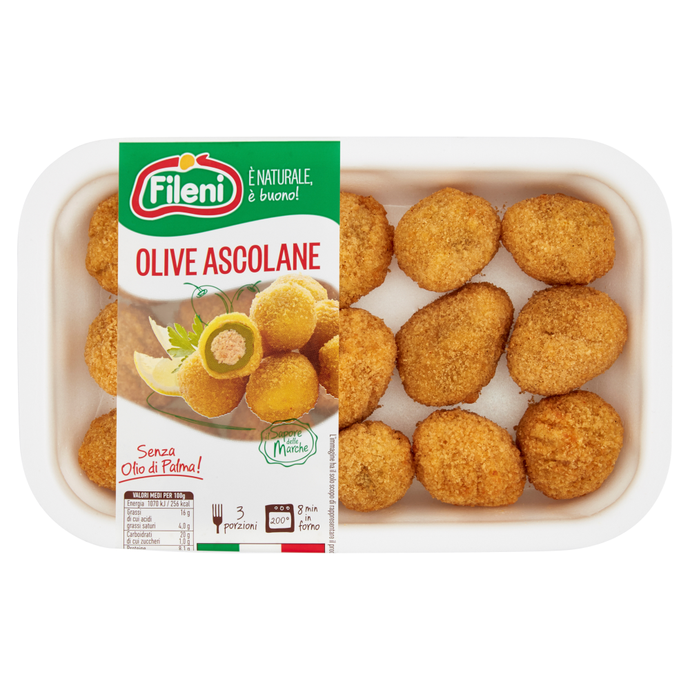 Fileni Olive all'Ascolana con Suino, Pollo e Tacchino 