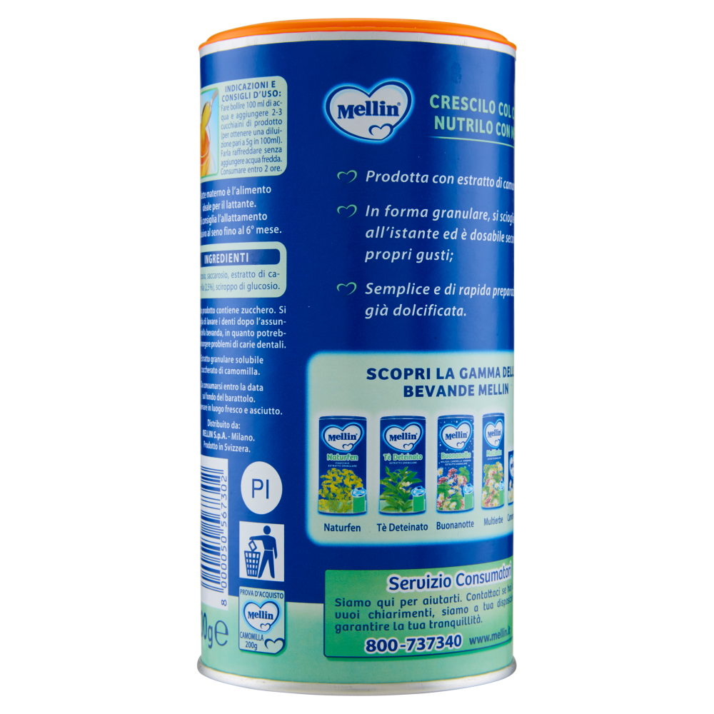 Mellin Camomilla estratto granulare 200 g