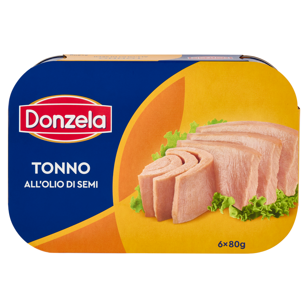 Donzela Tonno all'Olio di Semi 6 x 80 g