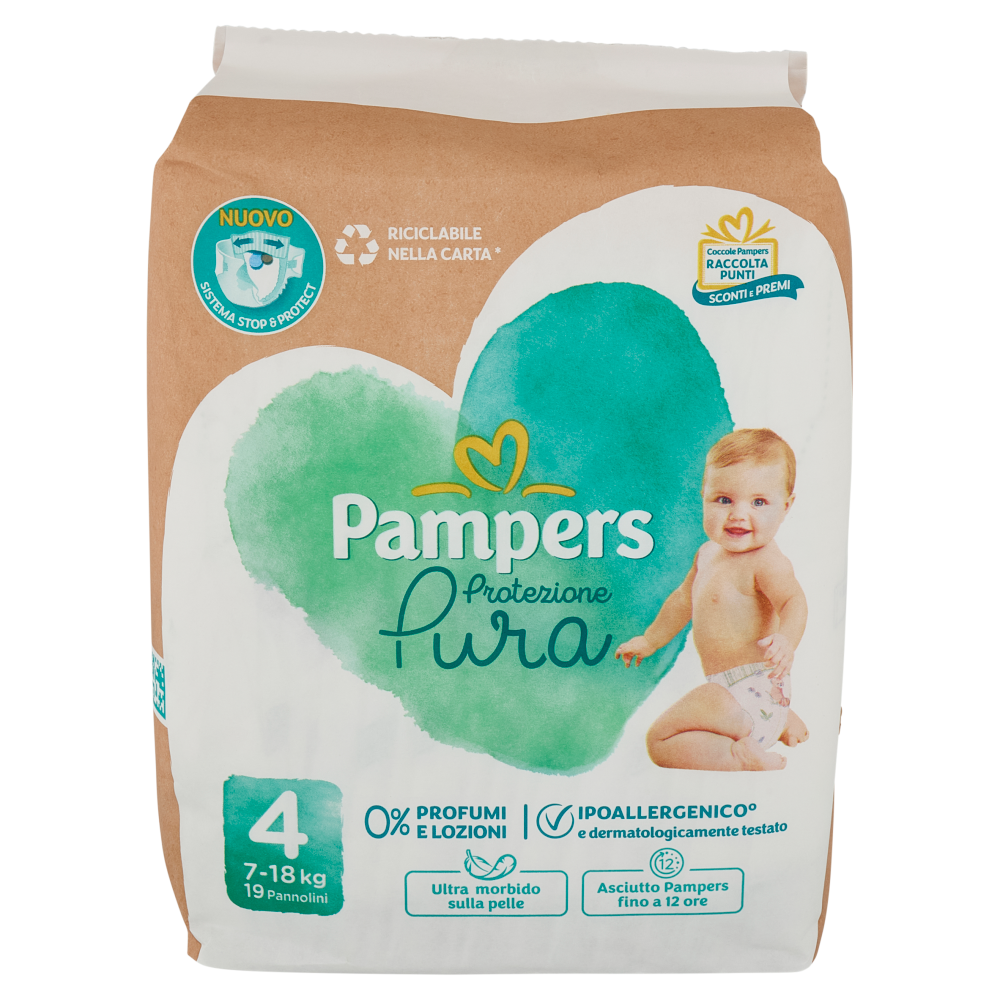 Pampers Protezione Pura 4 19 pz