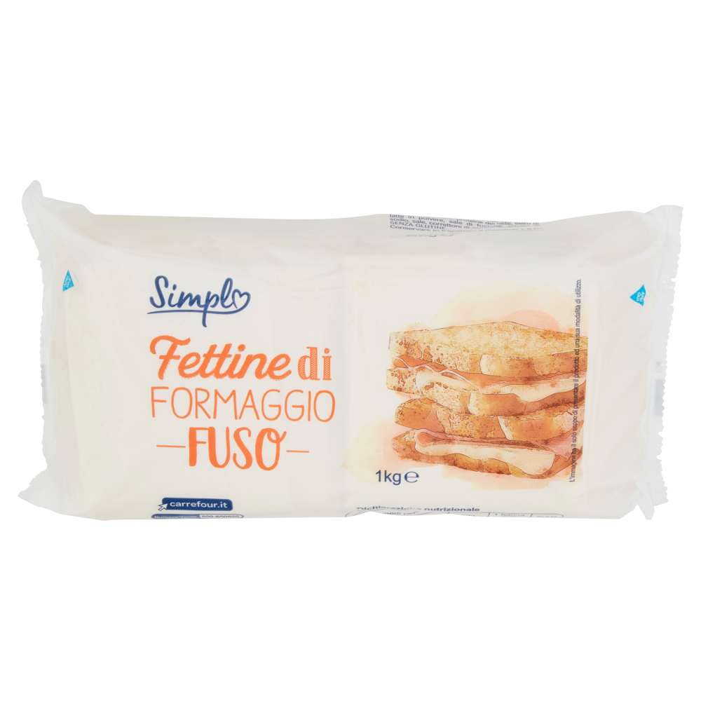 Simpl Fettine di Formaggio Fuso 1 kg