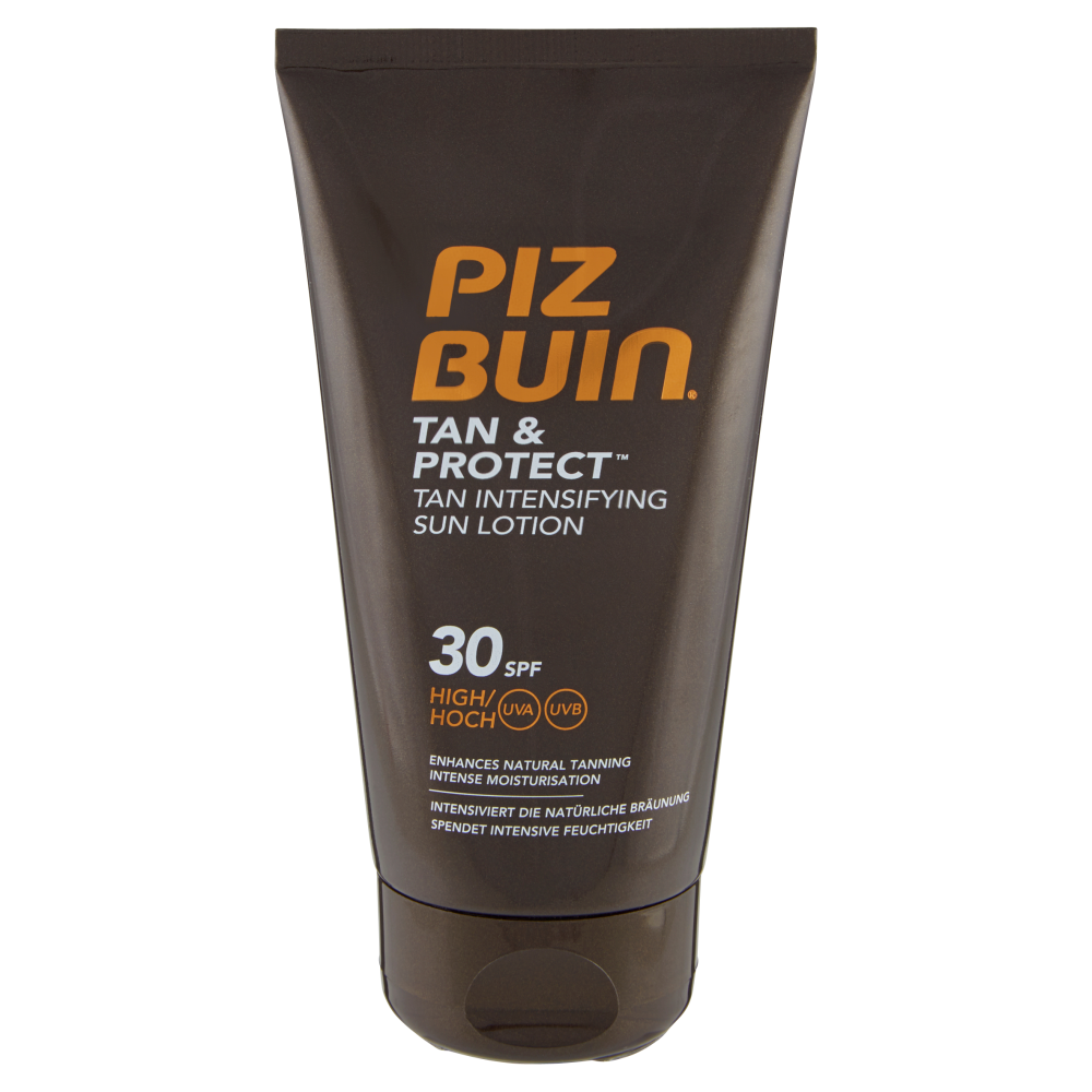 Piz Buin Lozione Solare Intensificatrice Dell'Abbronzatura Tan & Protect 30 SPF Prot. Alta 150ml