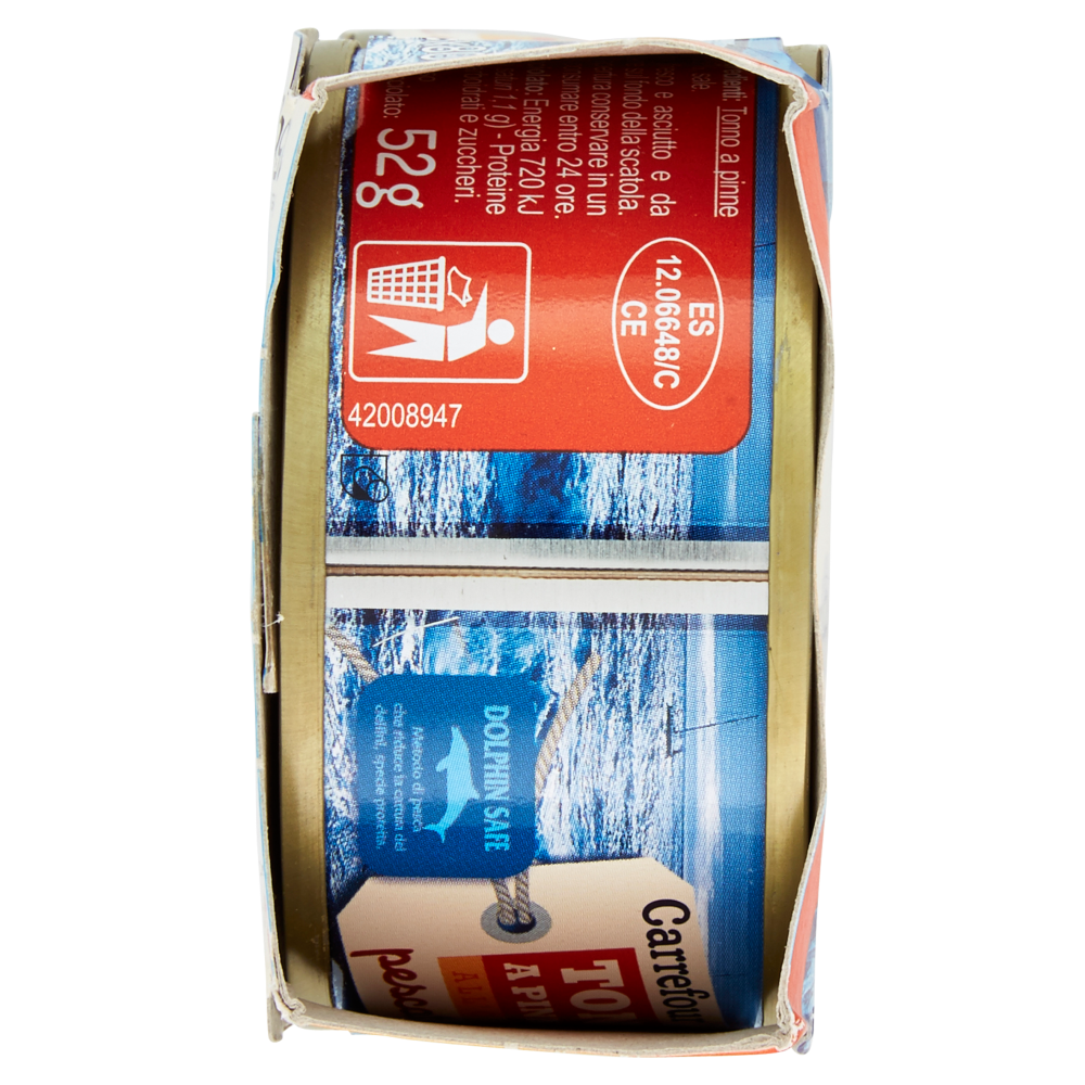 Carrefour Tonno a Pinne Gialle all'Olio di Oliva pescato a canna 3 x 80 g