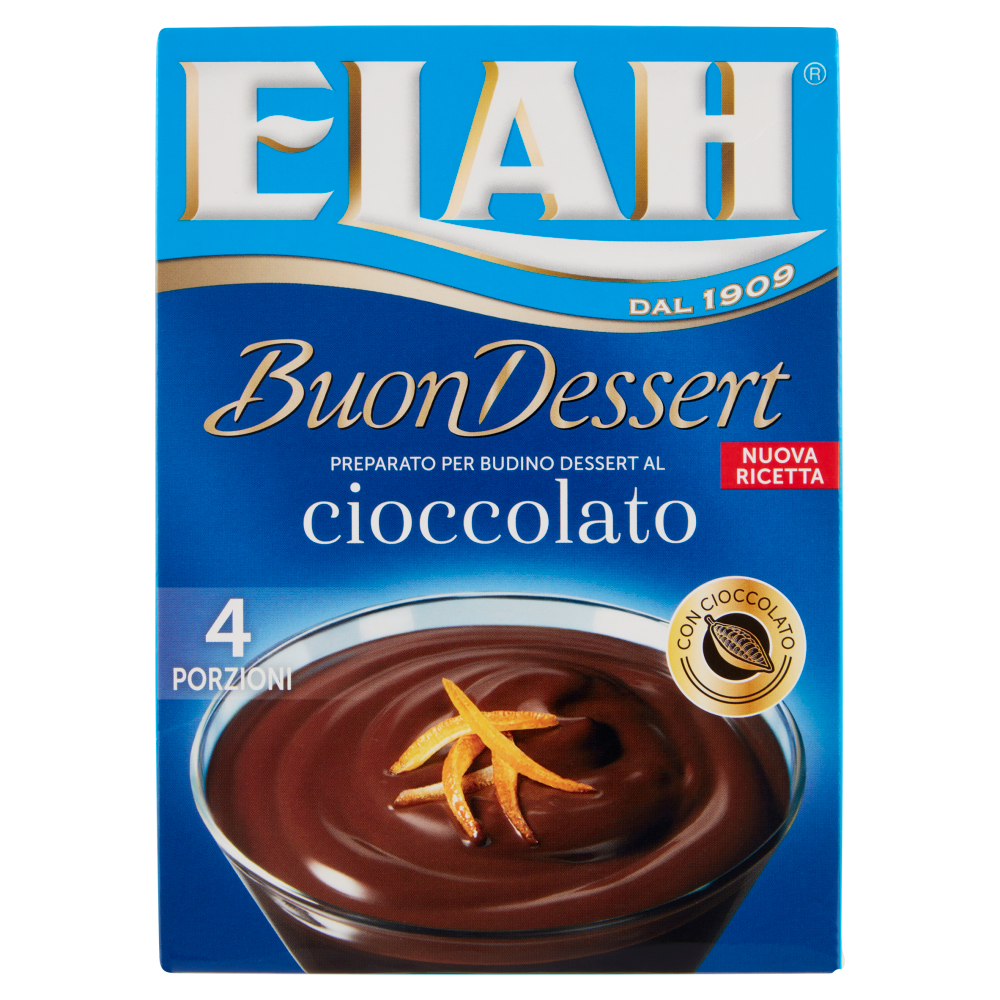Elah Buon Dessert Preparato per Budino Dessert al cioccolato 85 g