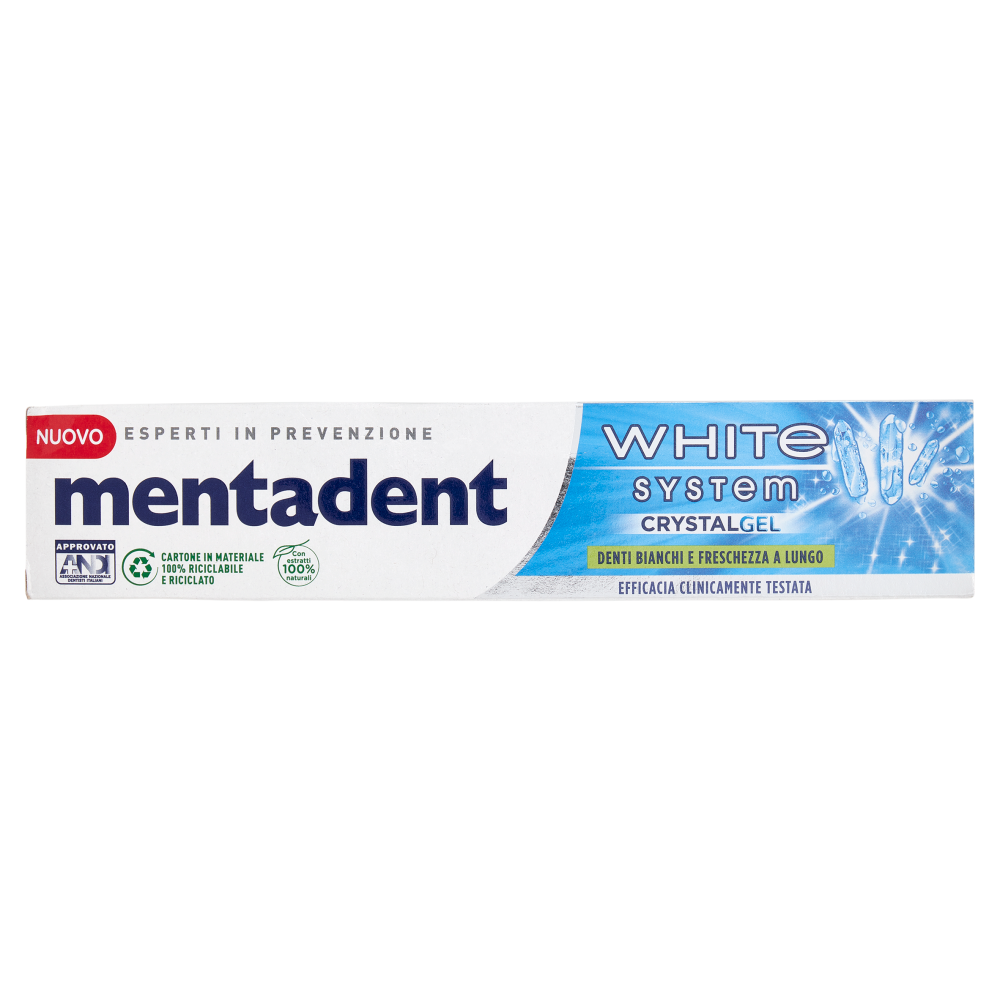 Mentadent White System Crystal Gel 75 ml