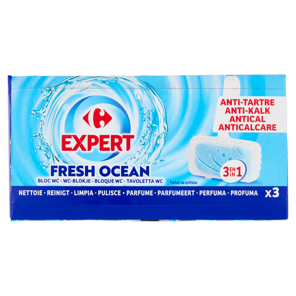 Carrefour Expert Fresh Ocean Tavoletta WC 3 x 40 g