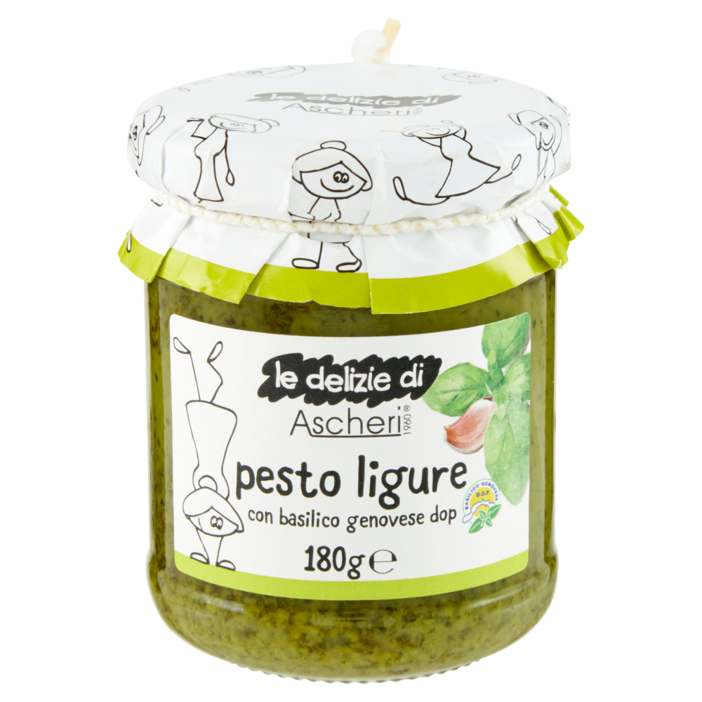 le delizie di Ascheri 1960 pesto ligure con basilico genovese dop 180 g