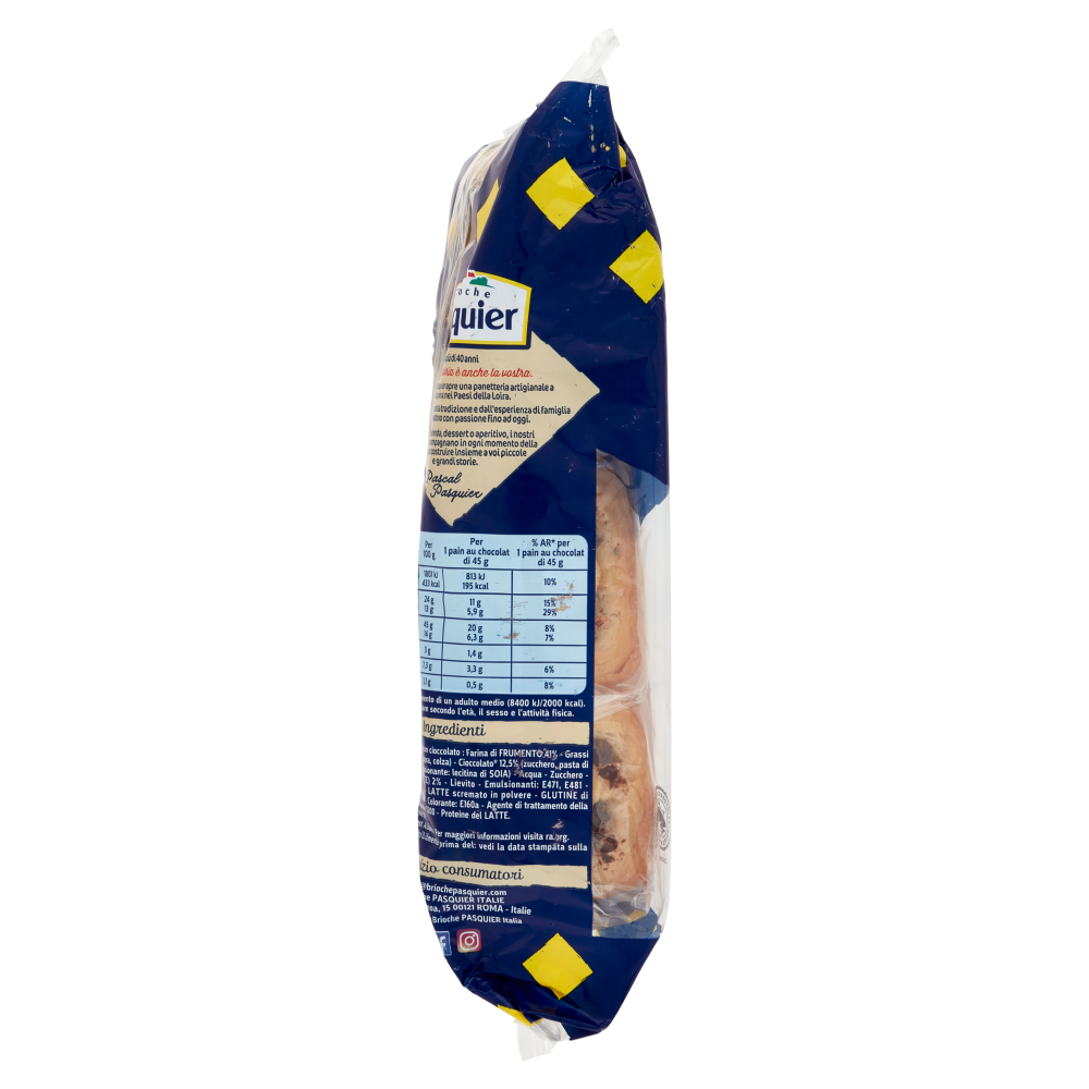 Brioche Pasquier Pains au Chocolat 6 x 45 g