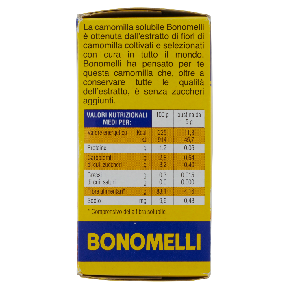 Bonomelli Camomilla solubile senza zuccheri aggiunti 14 bustine 70 g