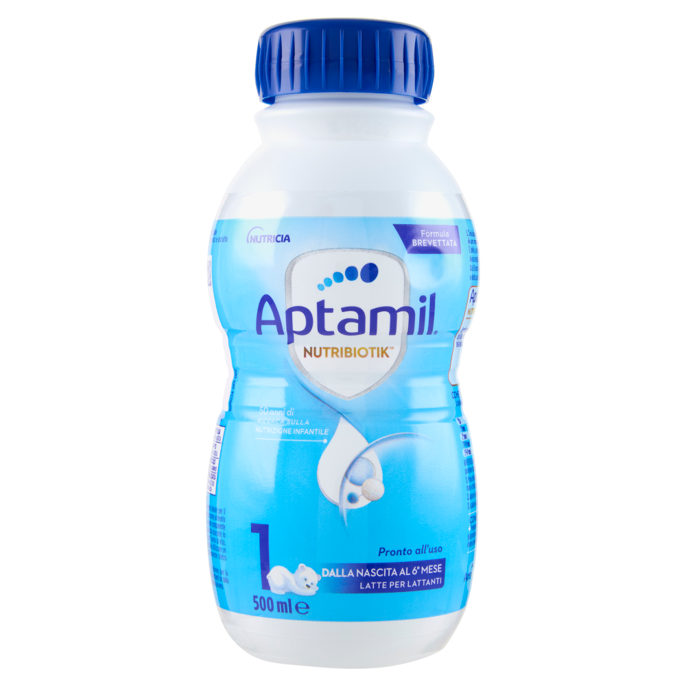 APTAMIL Nutribiotik 1 - Latte per Lattanti Liquido, dalla nascita al 6° mese, 500ml