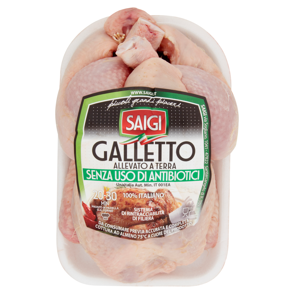 Saigi Galletto Allevato a Terra Senza Uso di Antibiotici