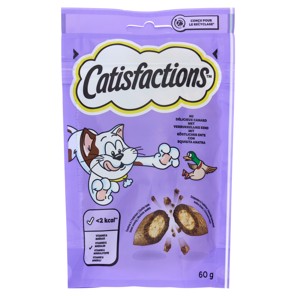 Catisfactions Snack Gatto con Anatra 60 g