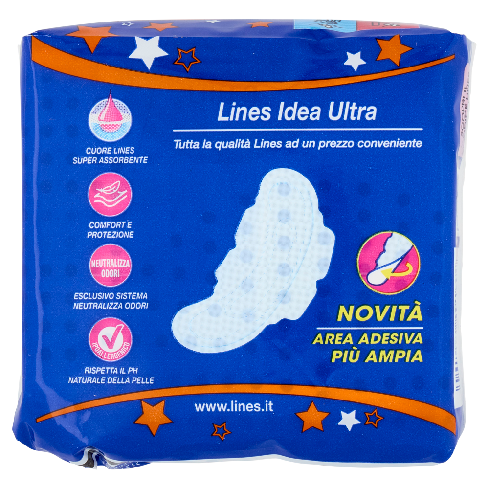 Lines Idea ultra notte con ali 8 pz