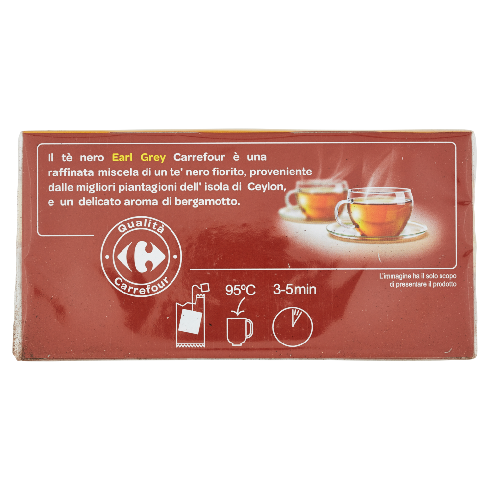 Carrefour Earl Grey Tè nero aromatizzato al bergamotto 25 filtri 43,75 g
