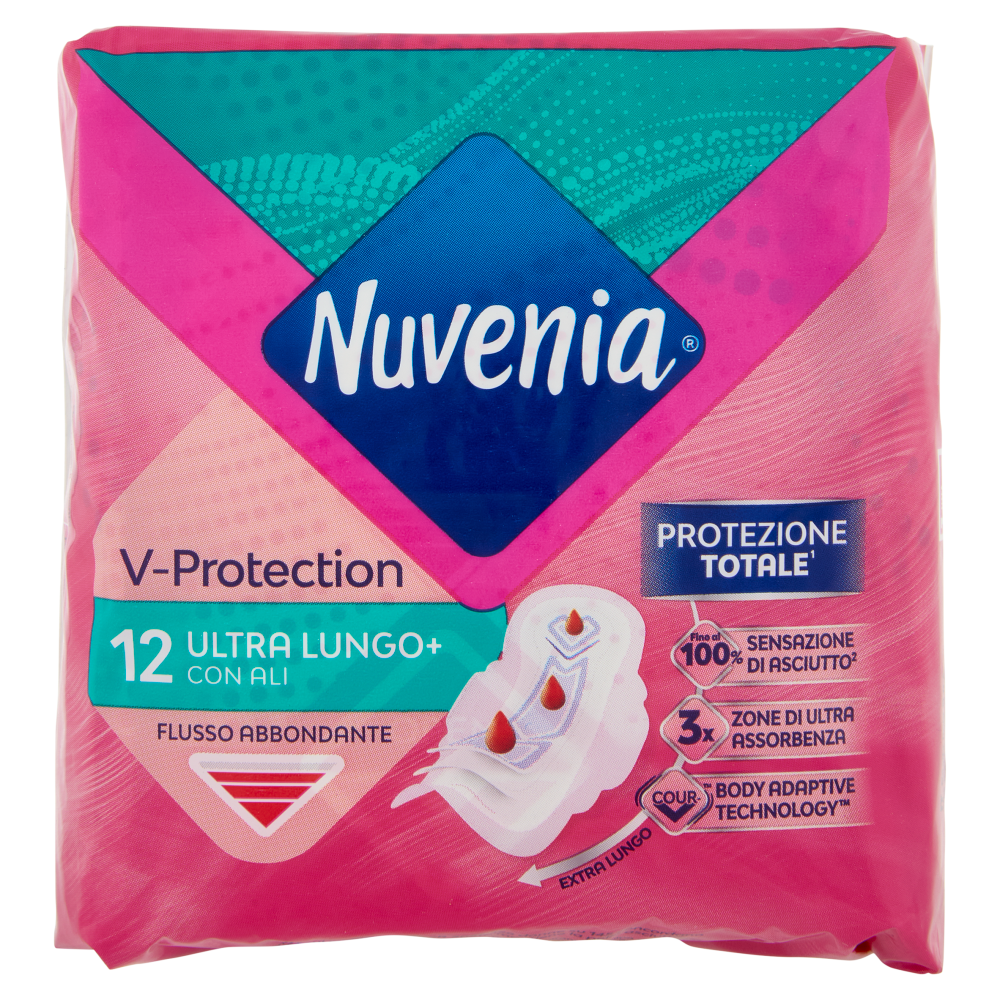 Nuvenia V-Protection Ultra Lungo+ con Ali 12 pz