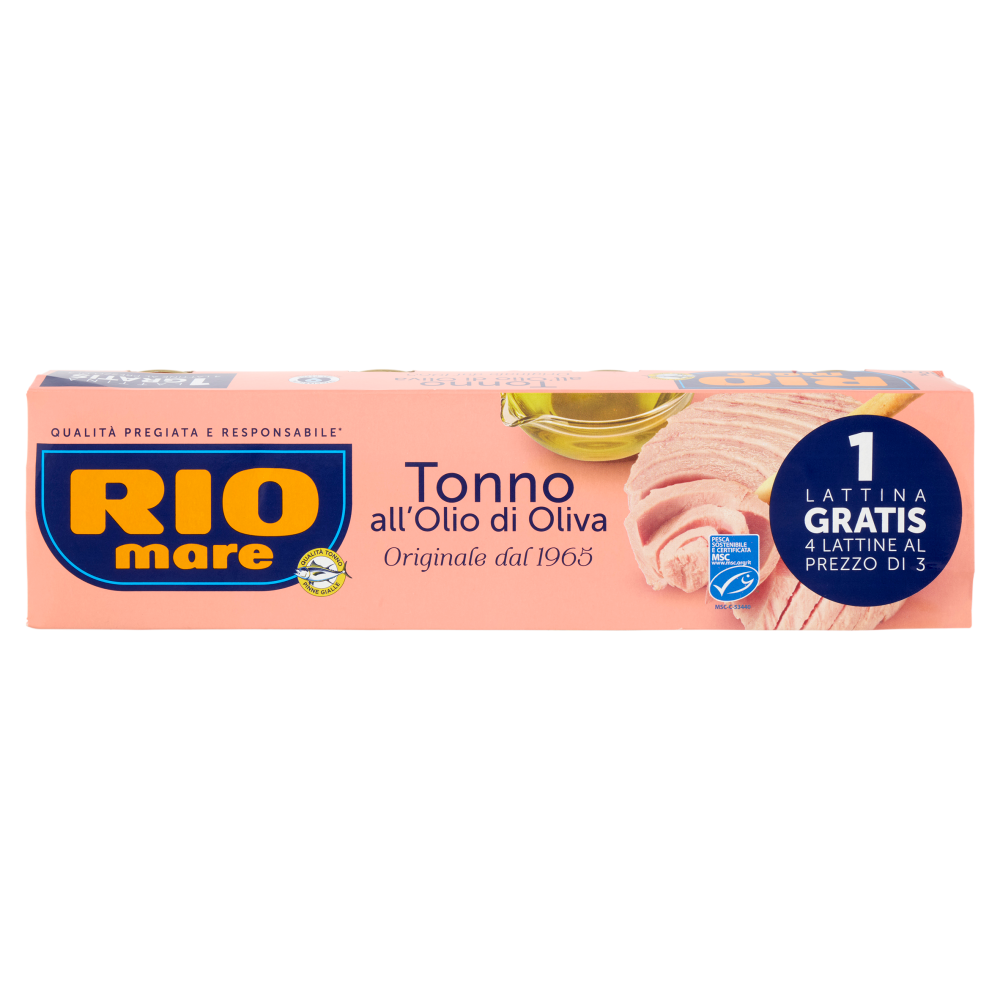 Rio mare Tonno all'Olio di Oliva 3 x 80 g + 1 Gratis
