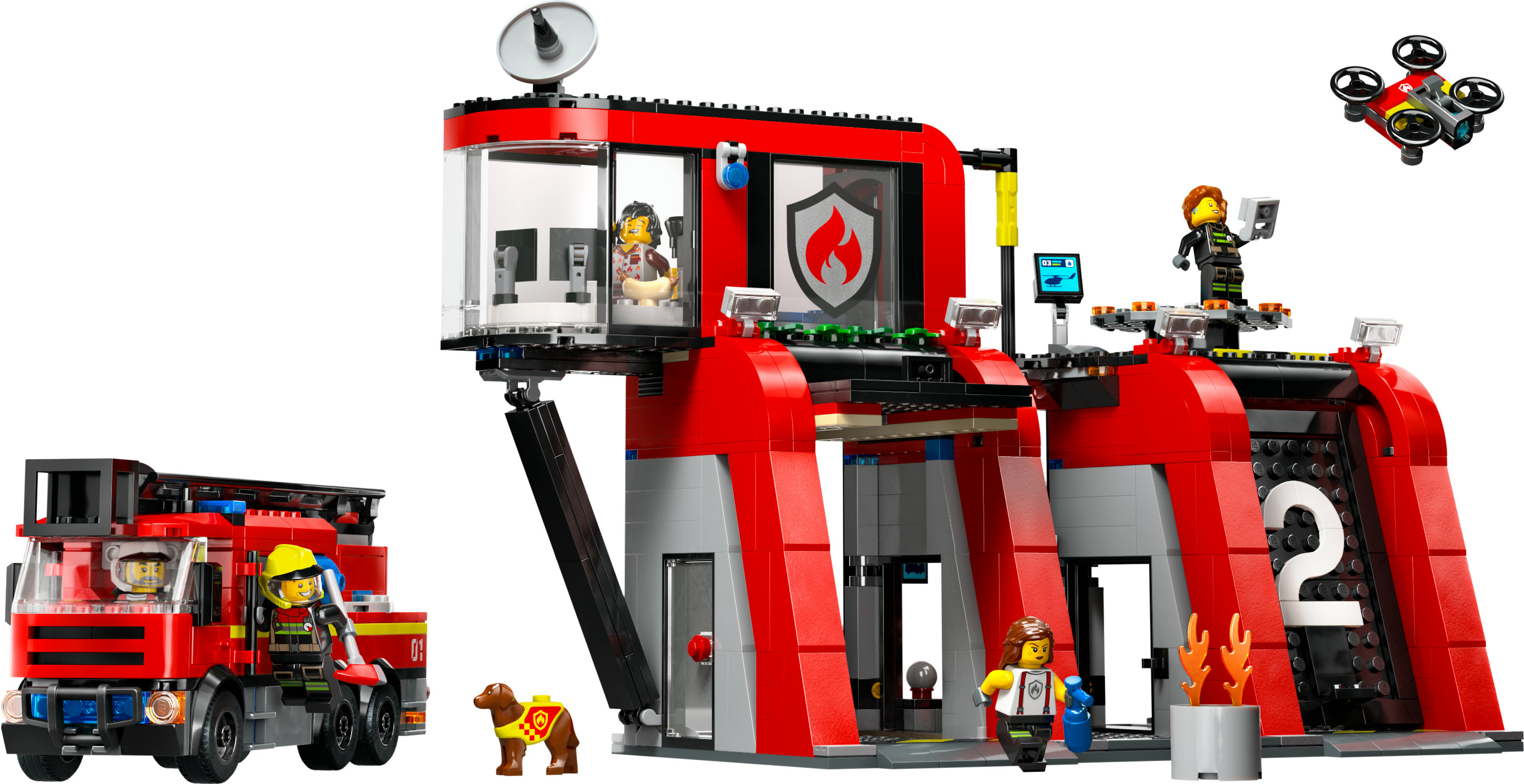 LEGO City Caserma dei pompieri e autopompa