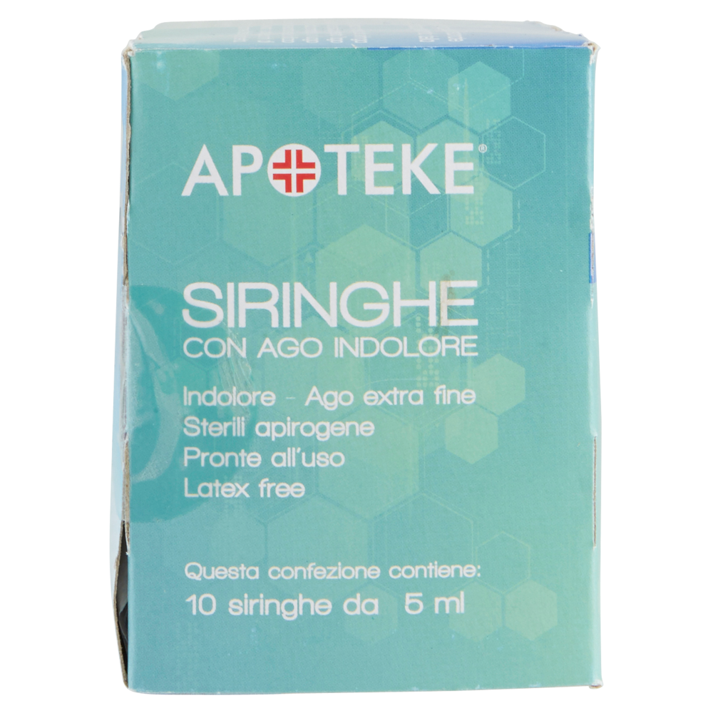 Apoteke Pronta Medicazione Siringhe con Ago Indolore 5 ml 10 pz