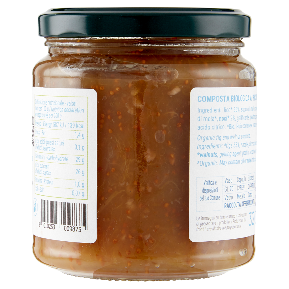 Bio Più Composta ai Fichi e Noci 320 g
