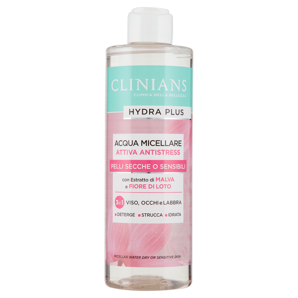 Clinians Hydra Plus Acqua Micellare Attiva Antistress 400 mL
