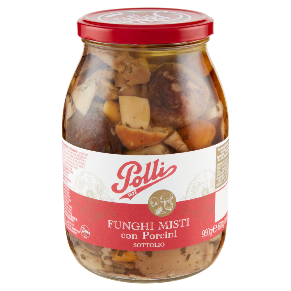 Polli Funghi Misti con Porcini Sottolio 950 g