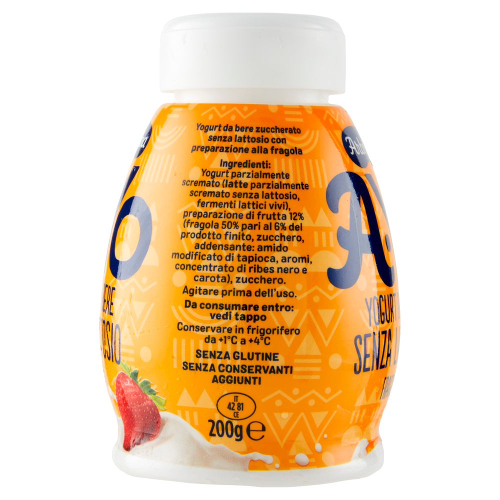 Arborea A-Yo Yogurt da Bere Senza Lattosio Fragola 200 g