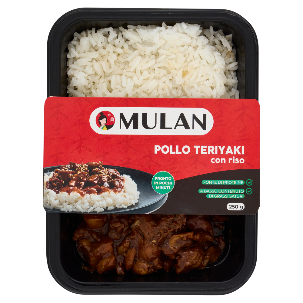 Mulan Pollo Teriyaki con riso 250 g