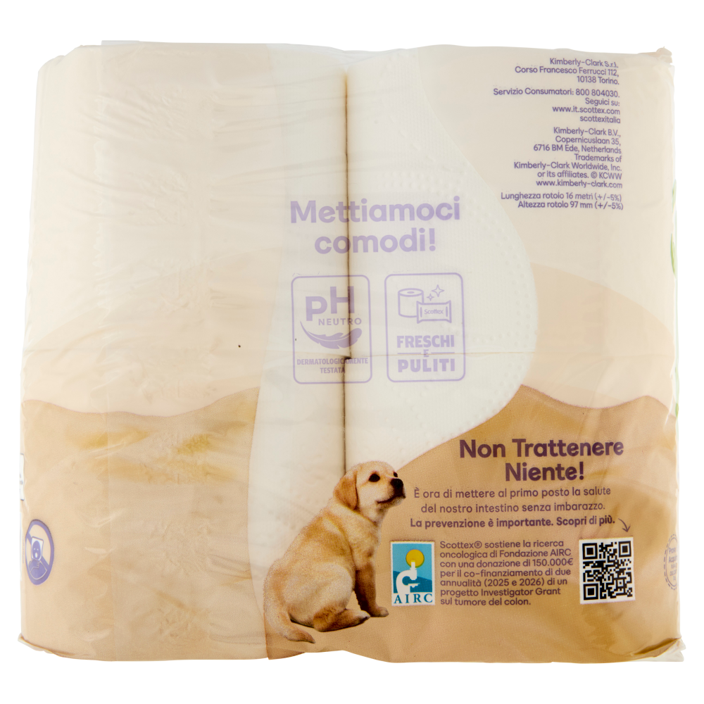 Scottex Pura & Delicata Carta Igienica Rotoli 5 Veli 4 pz
