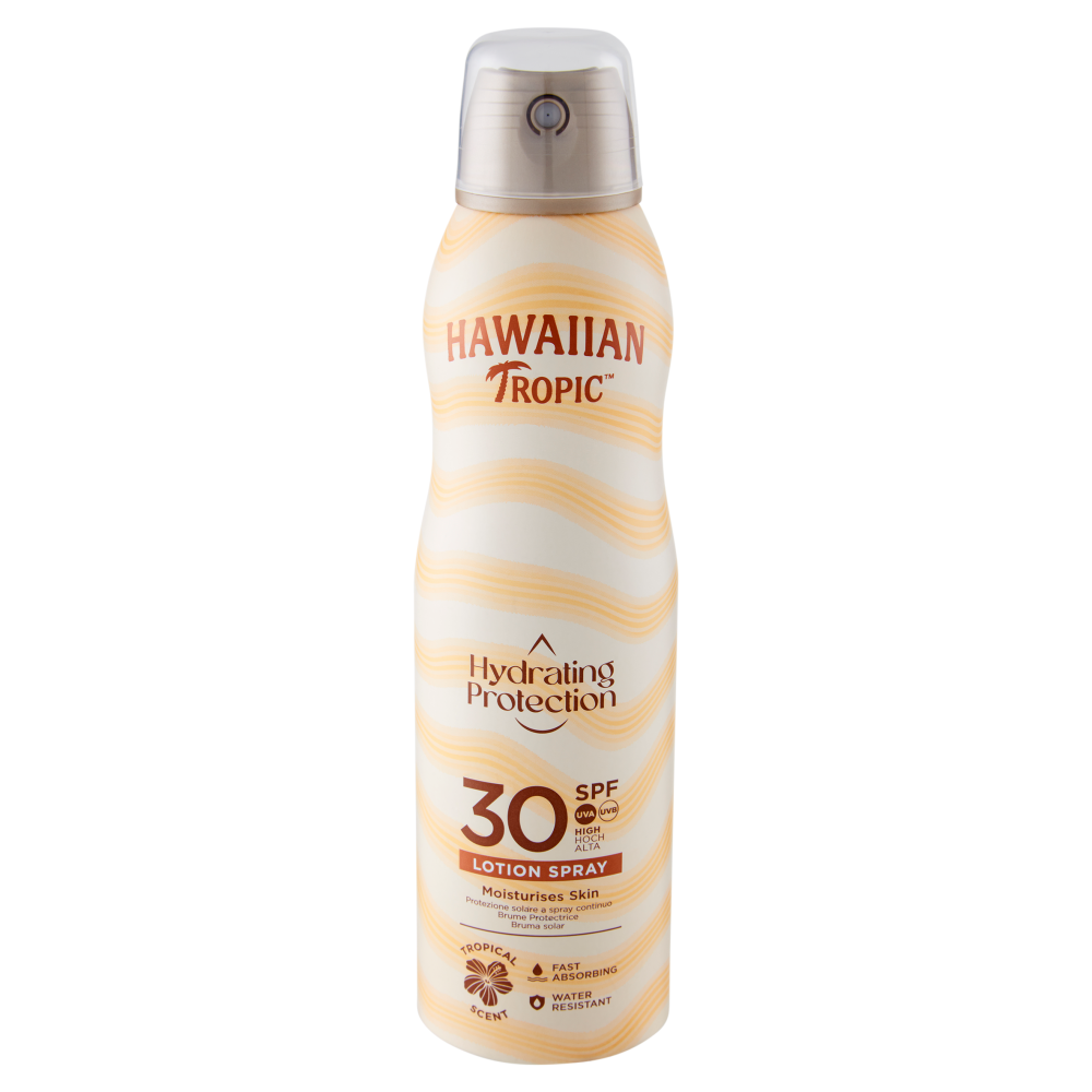 Hawaiian Tropic Hydrating Protection Can Spray Lotion SPF30 Alta 177mL